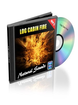 cover image of Log Cabin Fire--Relaxation Music and Sounds